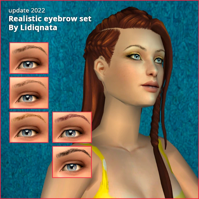 realistic eyebrow set by lidiqnata for sims 2